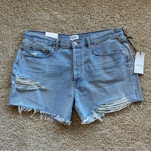 Citizens of Humanity Annabelle Long Cutoff‎ Shorts 32 Melody Distressed NWT